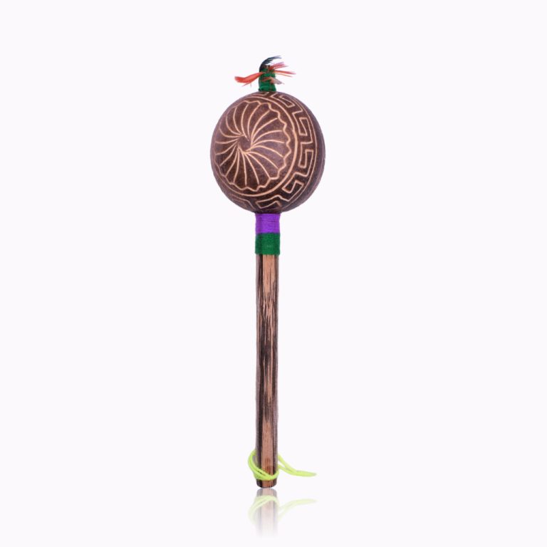 Shipibo rattle shamanic tool offers beads icaros and crystal